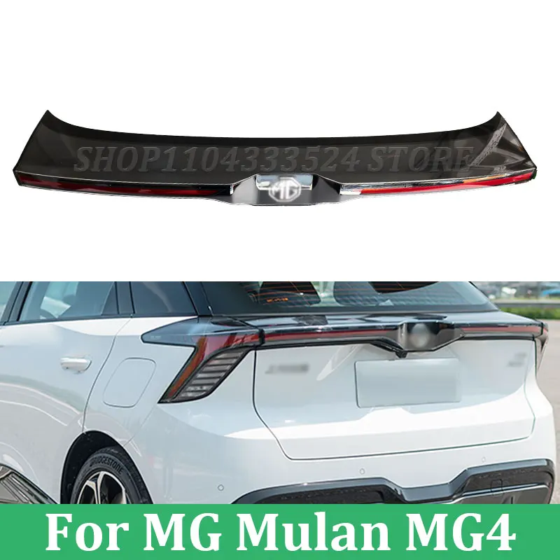 Car Rear Door Trunk LED Tail Light For MG Mulan MG4 2022 2023 2024 Retrofit Upgrade Taillight Rear Central Light Assembly