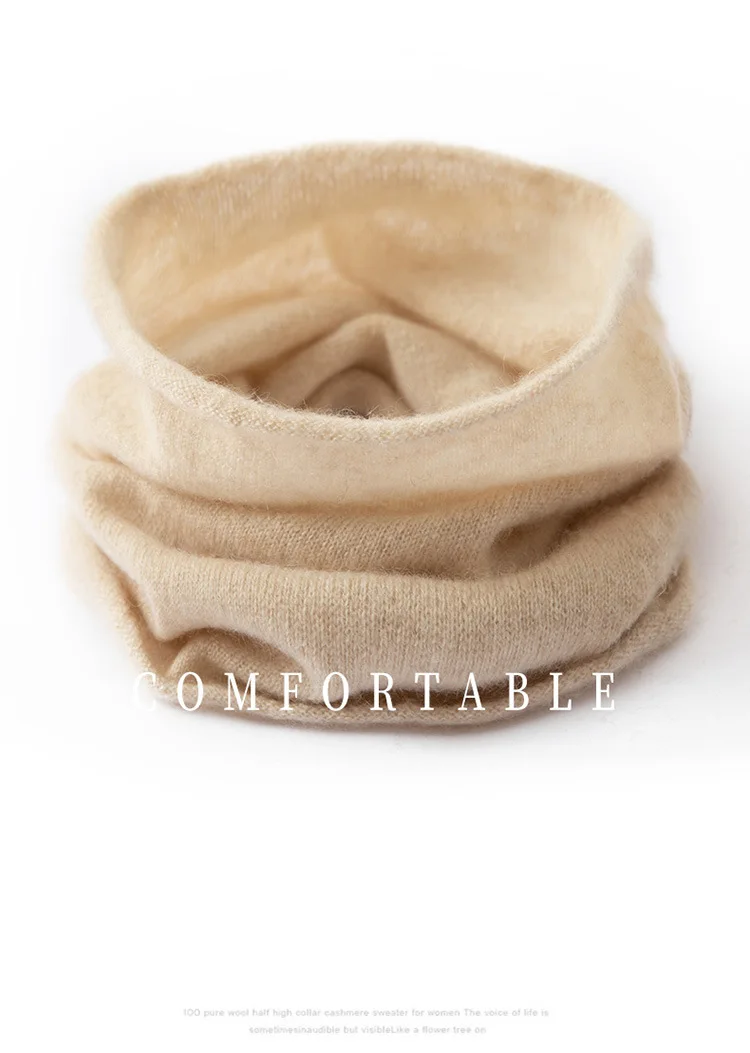 Winter 100% pure cashmere scarf for men and women, cold and warm neck cover, versatile head scarf