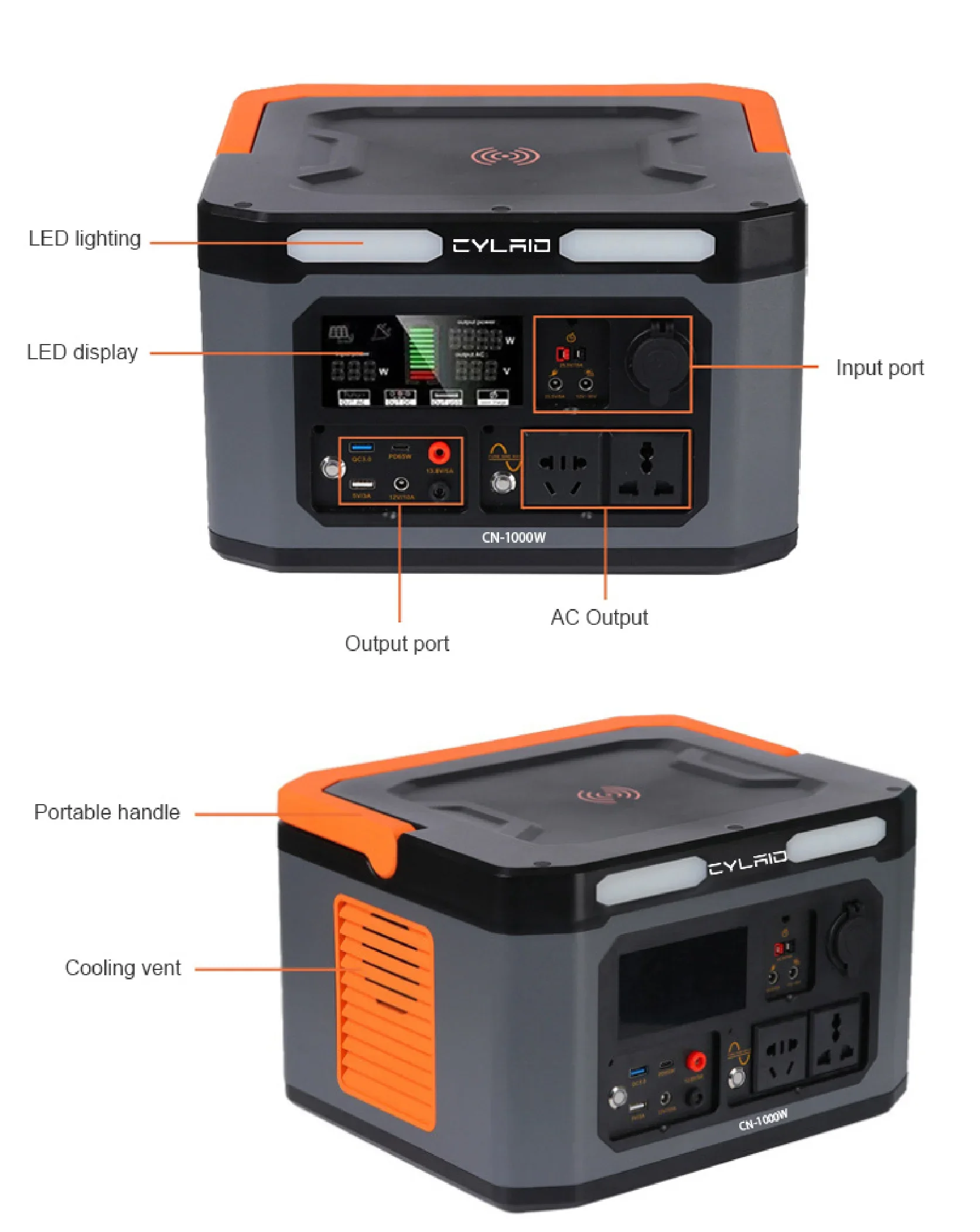 300w 500w 1000w 1500w 2000w Wireless Portable Power Station With Solar Panel