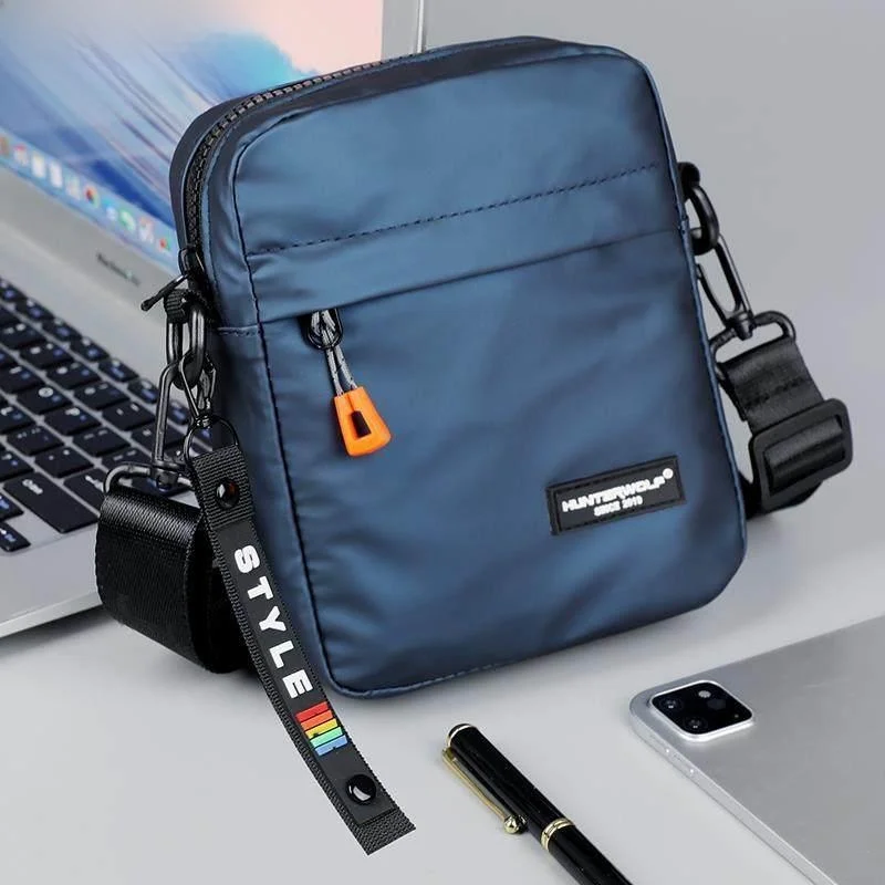 

New Men's Casual Waterproof Faion oulder Bag Leisure Trend Bapa Small Quali Match All Bagging Handbag for Men