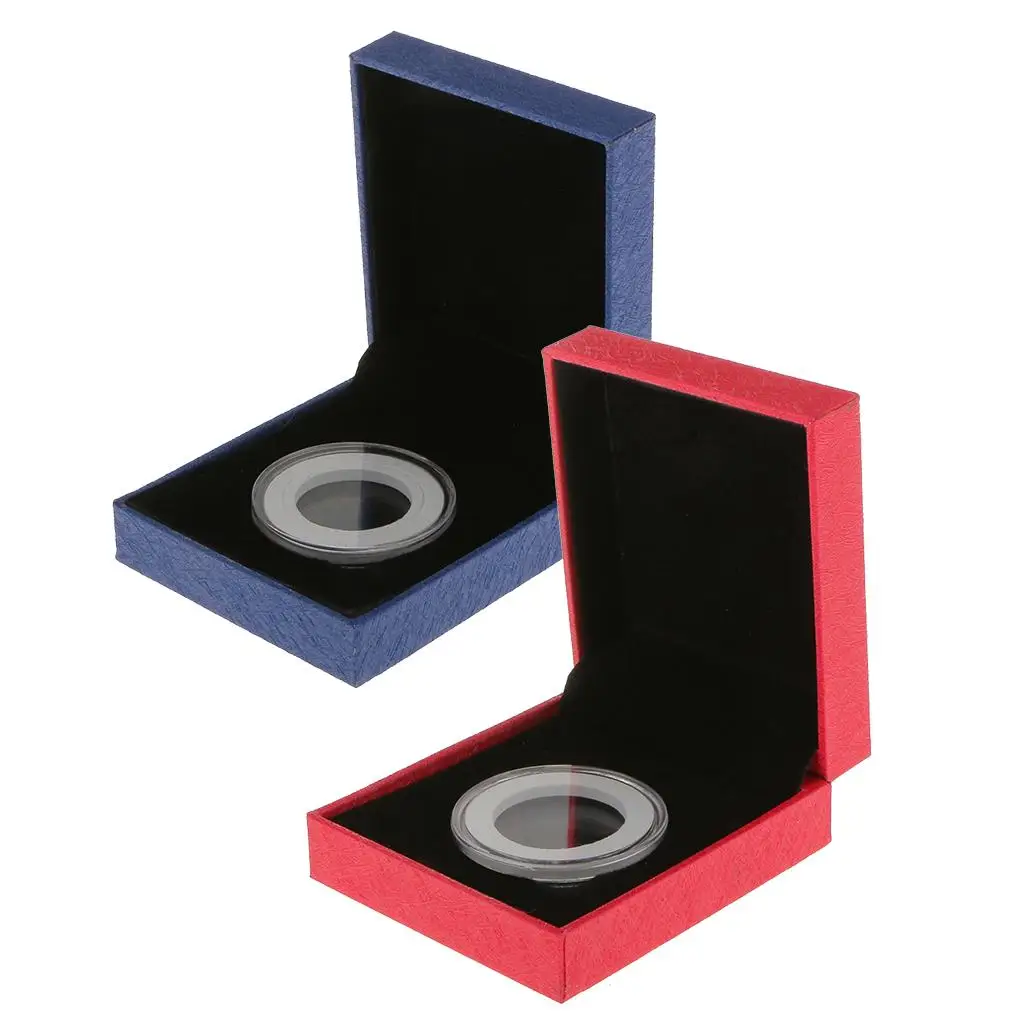 

Single Coin Display Box Commemorative Coin Protection Box Storage Container Coin Holder for Commemorative Coins Ancient Coin