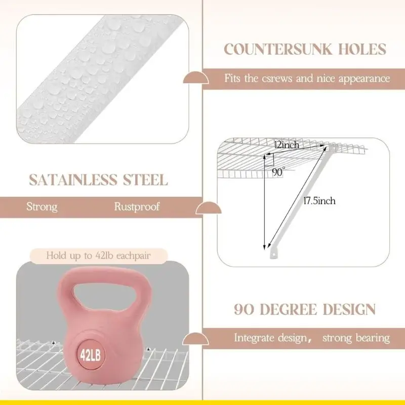 SZCH 1Pc/2Pcs RVs Shelf Bracket Supports Various Load For Outdoor
