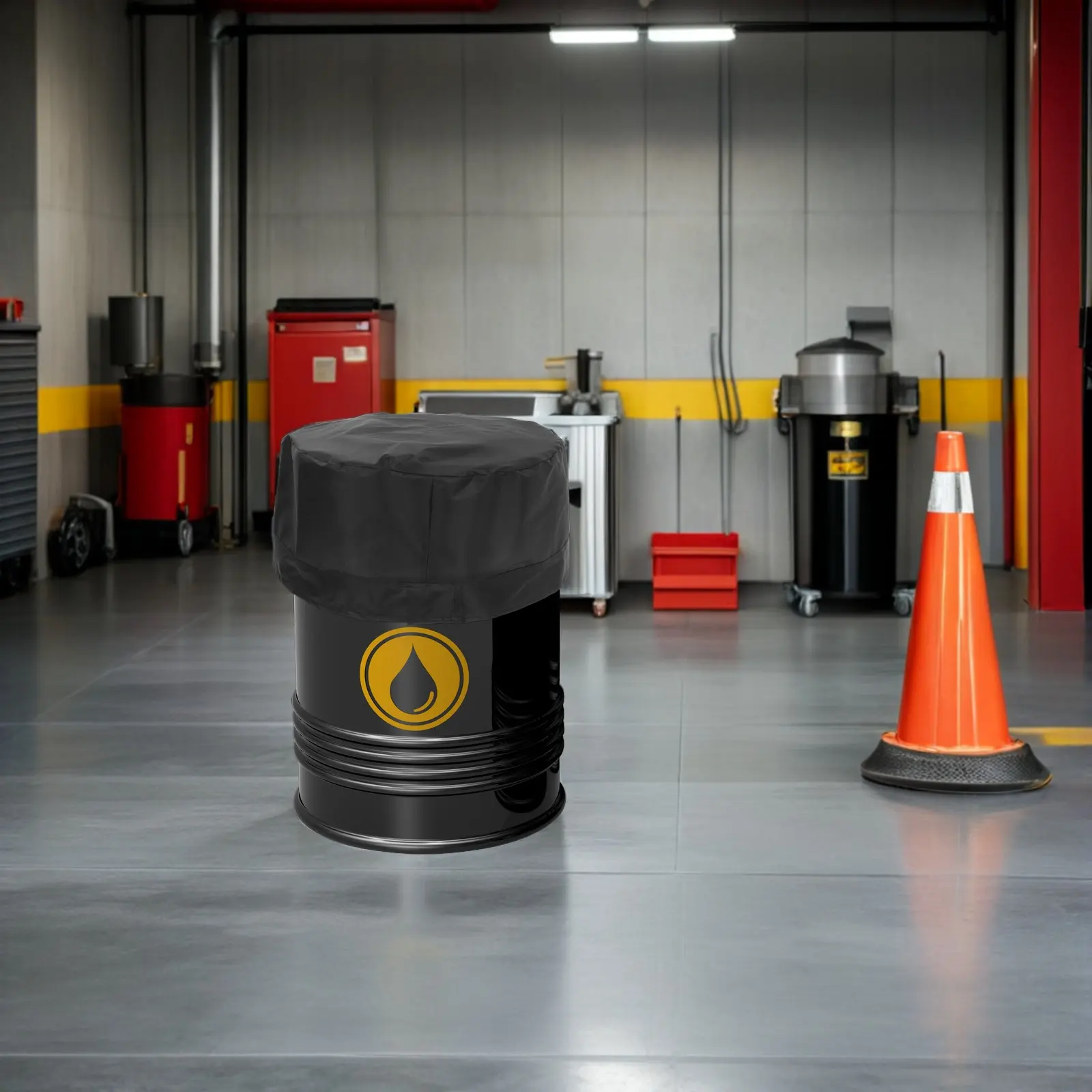 

Чехол для бочки из ткани Оксфорд с регулируемым шнурком, герметичная крышка для бочки, защита для химических пластиковых ведер, для использования на улице