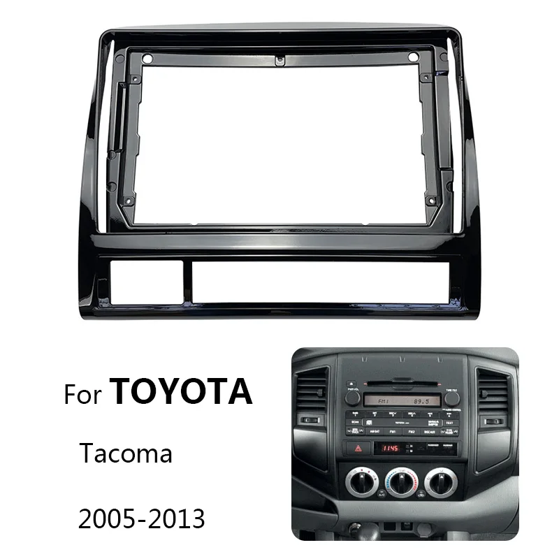 9 Inch 2 Din Android Head Unit Car Radio Frame Kit For TOYOTA Tacoma 2005-2013 Auto Stereo Dash Fascia Trim Bezel Faceplate