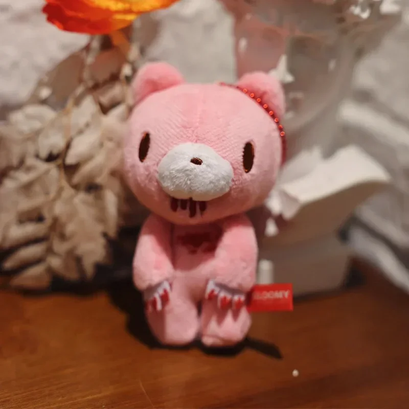 

Kawaii розовый медведь плюшевая игрушка-подвеска Bloodthsty розовый медведь плюшевая игрушка милый рюкзак аксессуары студенческий подарок на день рождения
