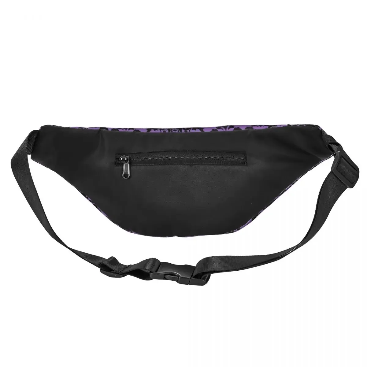 Schedel Damast Patroon Fanny Pack Halloween Heks Goth Occult Sling Crossbody Heuptas Voor Camping Biking Telefoon Geld Zakje