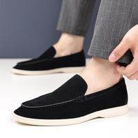 Fashion Men's Slip-on Casual Shoes Suede Leather Mens Trendy Classic Loafers Moccasins Men Outdoor Driving Flats