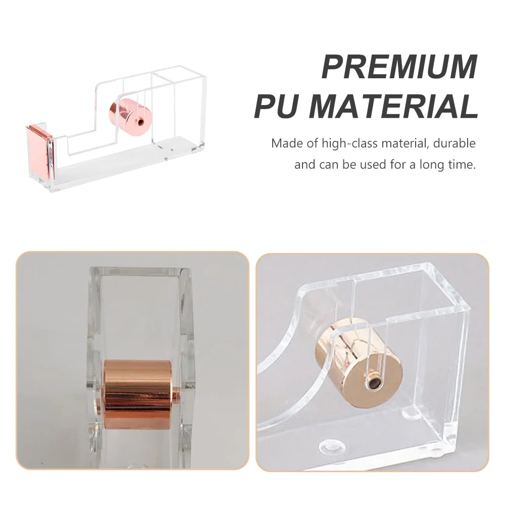 الاكريليك الشفاف الشريط القاطع موزع الشريط المحمولة للاستخدام المكتبي سطح المكتب لزجة أداة لاصق حامل