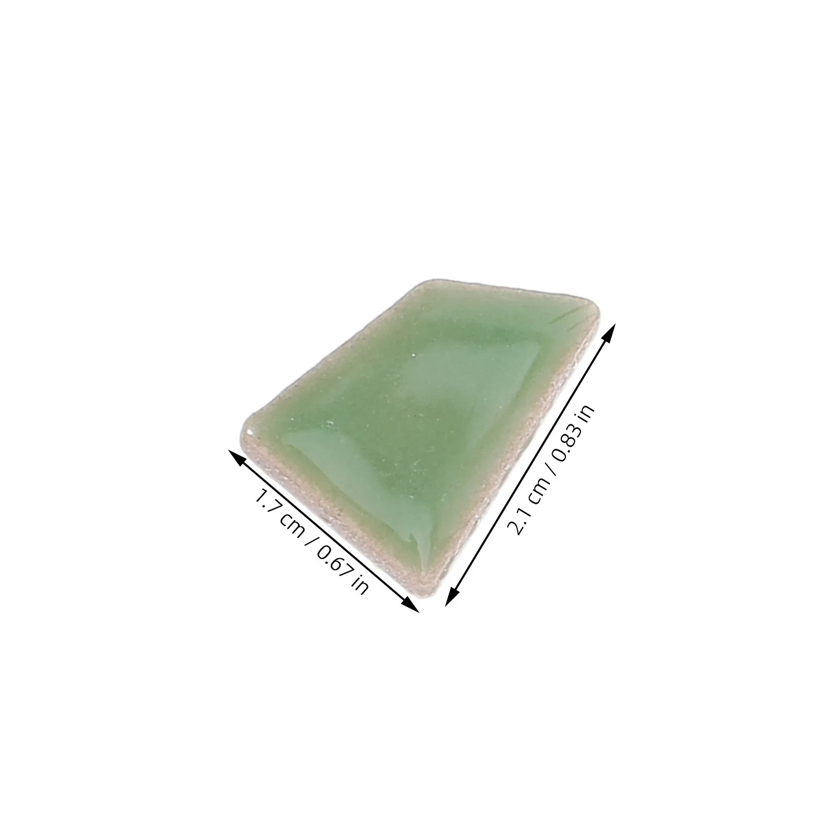 1Pack Mosaic Broken Ceramic Tiles Irregular Green Small Pieces DIY Crafts Home Decor Kitchen Backsplash Decorative Tiles