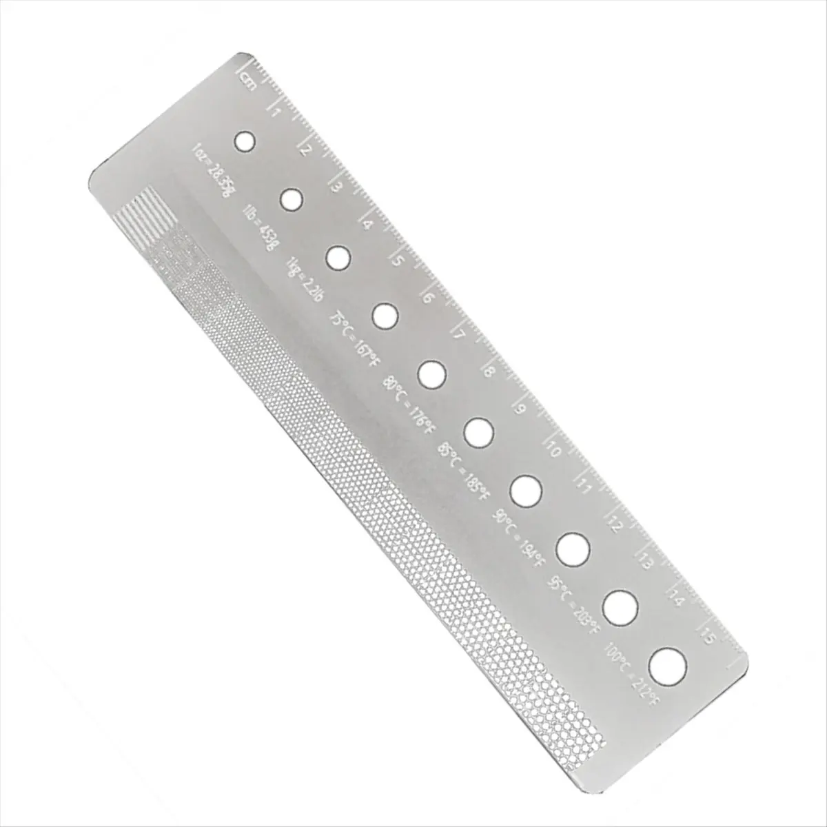2026 NEW Grinds Reference Card Coffee Grinds Size Ruler Metal Grinds Size Reference Card Essential Tool Coffee Enthusias