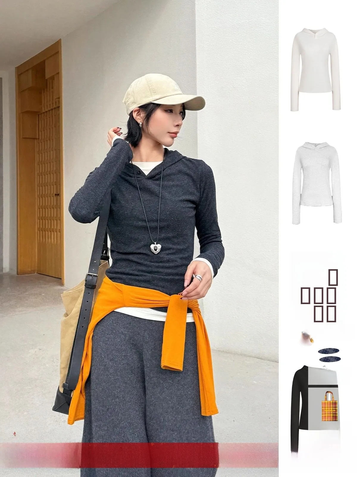 

Брендовая толстовка с длинным рукавом и капюшоном, с пуговицами, DEARSOCUTE Handpied Store, женская модная одежда, осень-зима, смесовая хлопковая ткань