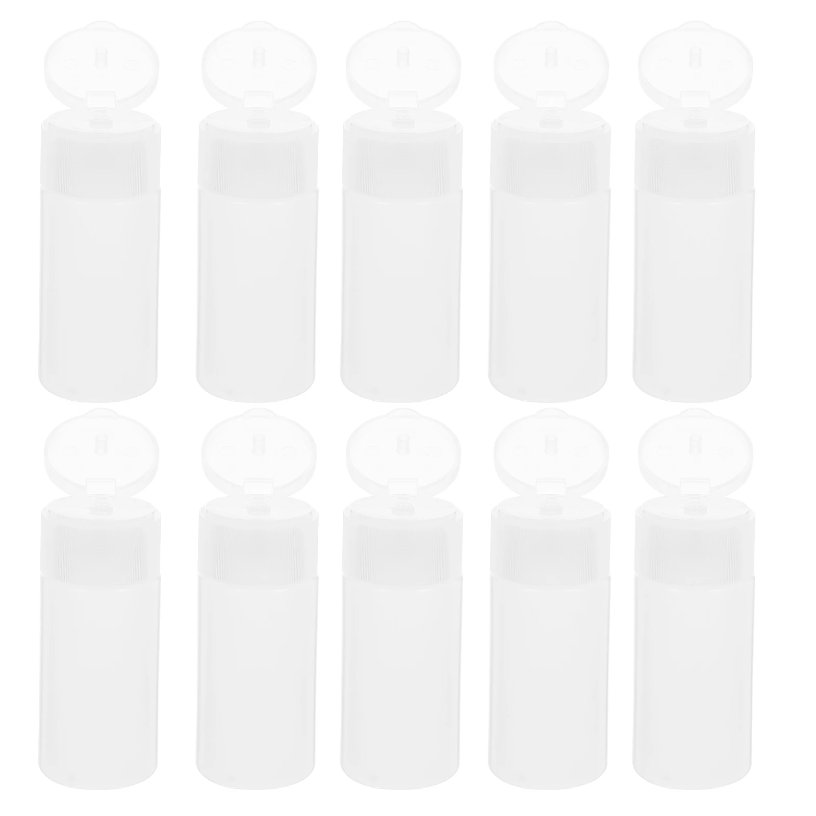 

10pcs 30ml PE Flip Cap Empty Bottles Travel Storage Leak Proof Reusable Refillable Lotion Bottles For Hand Cream