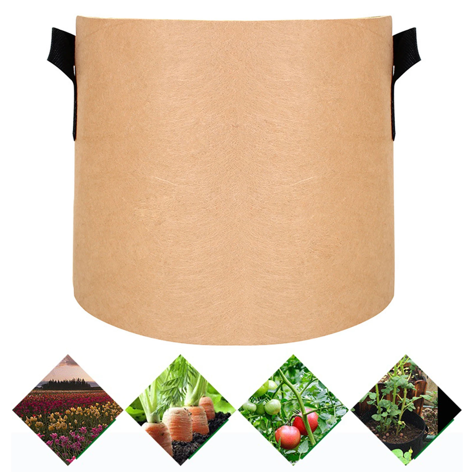 

Non-woven Growing Bag Vegetable Flower Pot Heavy Duty Planting Container Breathable Reusable Gardening Tools