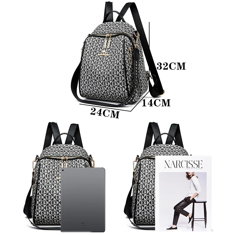 Multi Functional High Capacity Backpacks High Quality Oxford Cloth Backpacks Luxurious Women\'s Designer Brand Backpack Mochilas