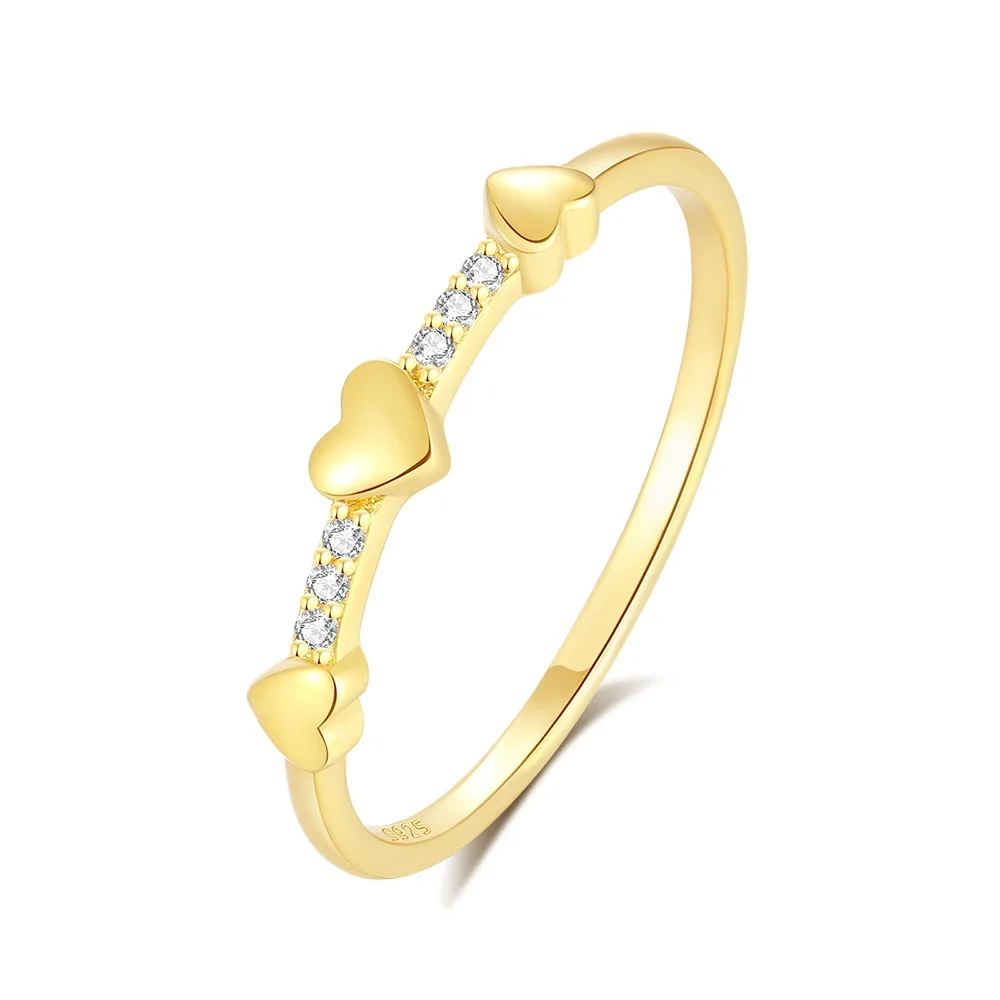 

Серебряное кольцо S925, модное кольцо с хвостом Love, простое кольцо с бриллиантами, кольцо в форме сердца, кольцо на указательный палец