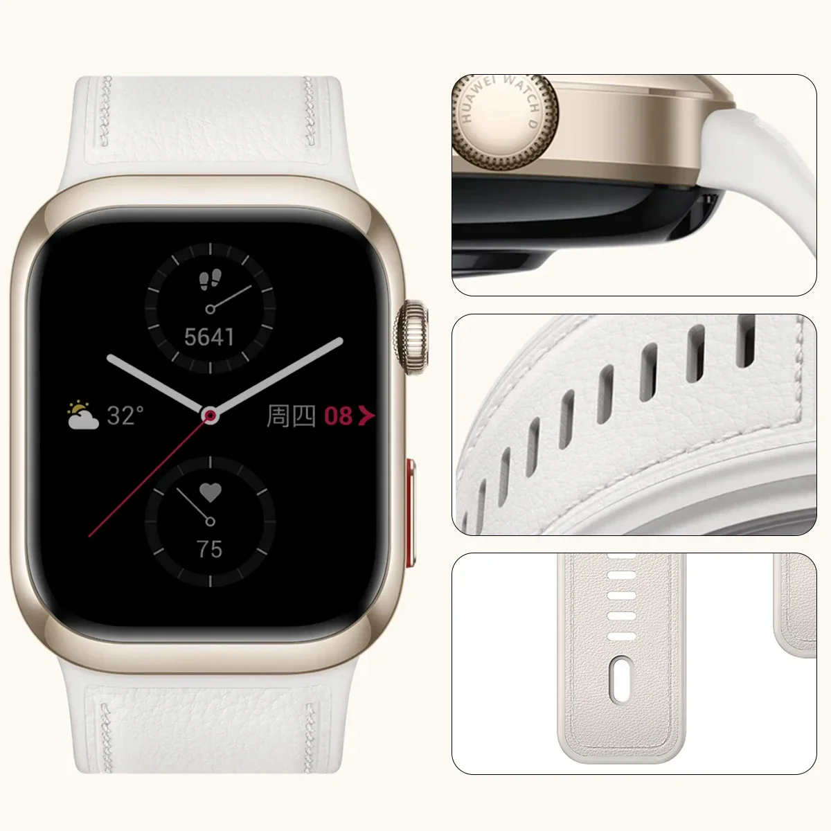 حزام سيليكون لساعة هواوي D2 بديل حزام قابل للتنفس حزام ساعة سريع الإصدار لساعة هواوي D2