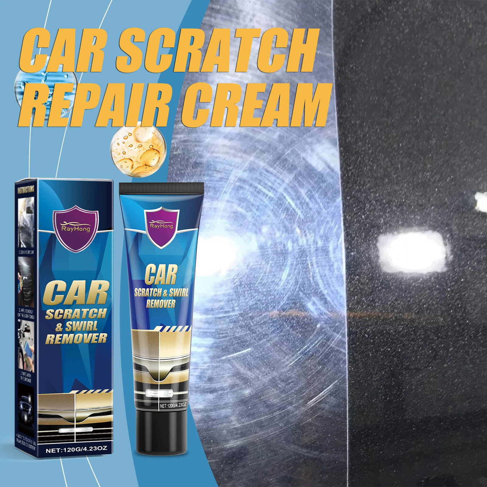 Car Scratch Remover Paint Care Tools Auto Body Grinding Compound Anti Scratch Wax Renovation Cleaning Brightening Repair Cream