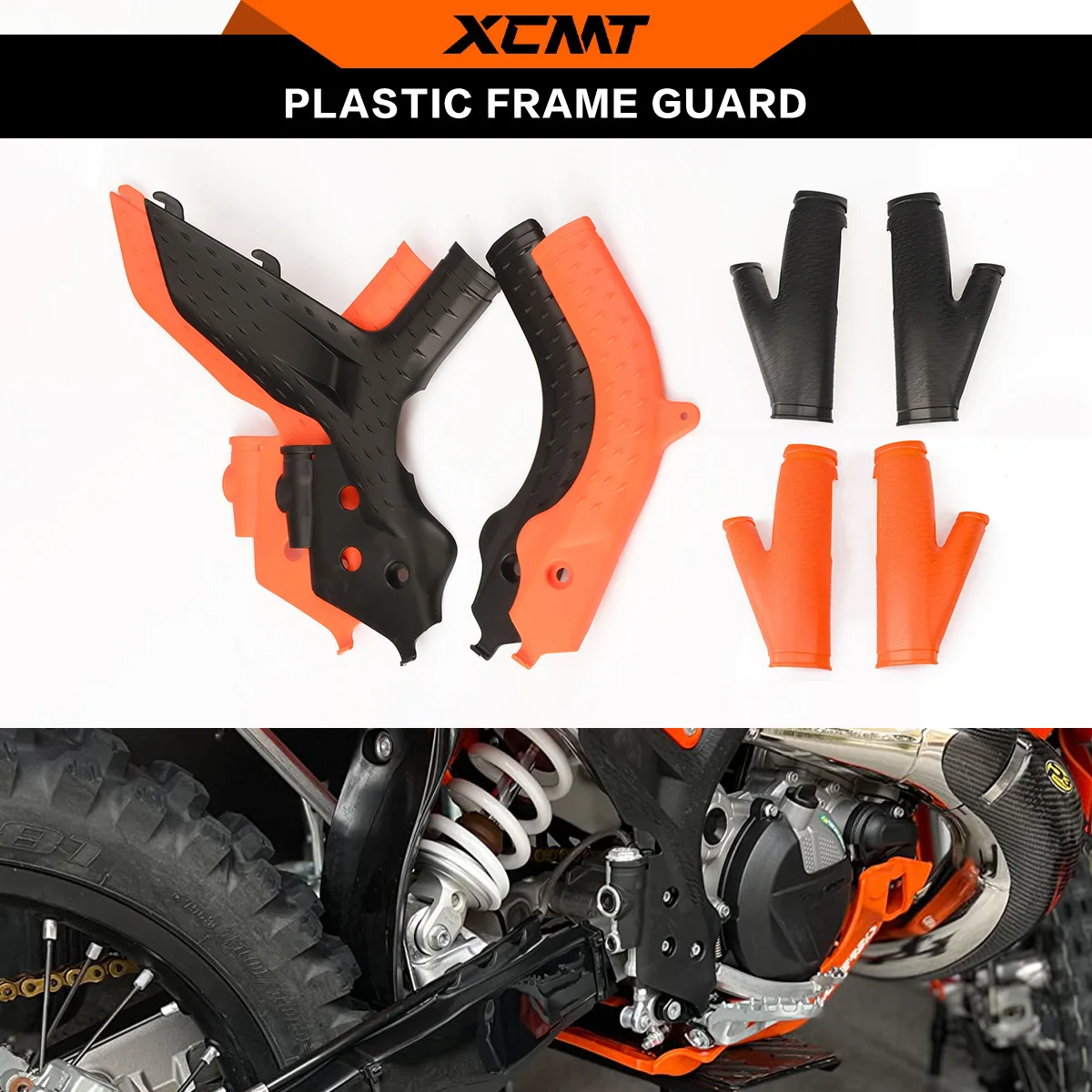 

For KTM SX SXF XC XCF XCW XCFW EXC EXCF SIX DAYS TPI 125 150 250 300 350 450 500 2023 Offroad Mx Frame Protection Protector Set