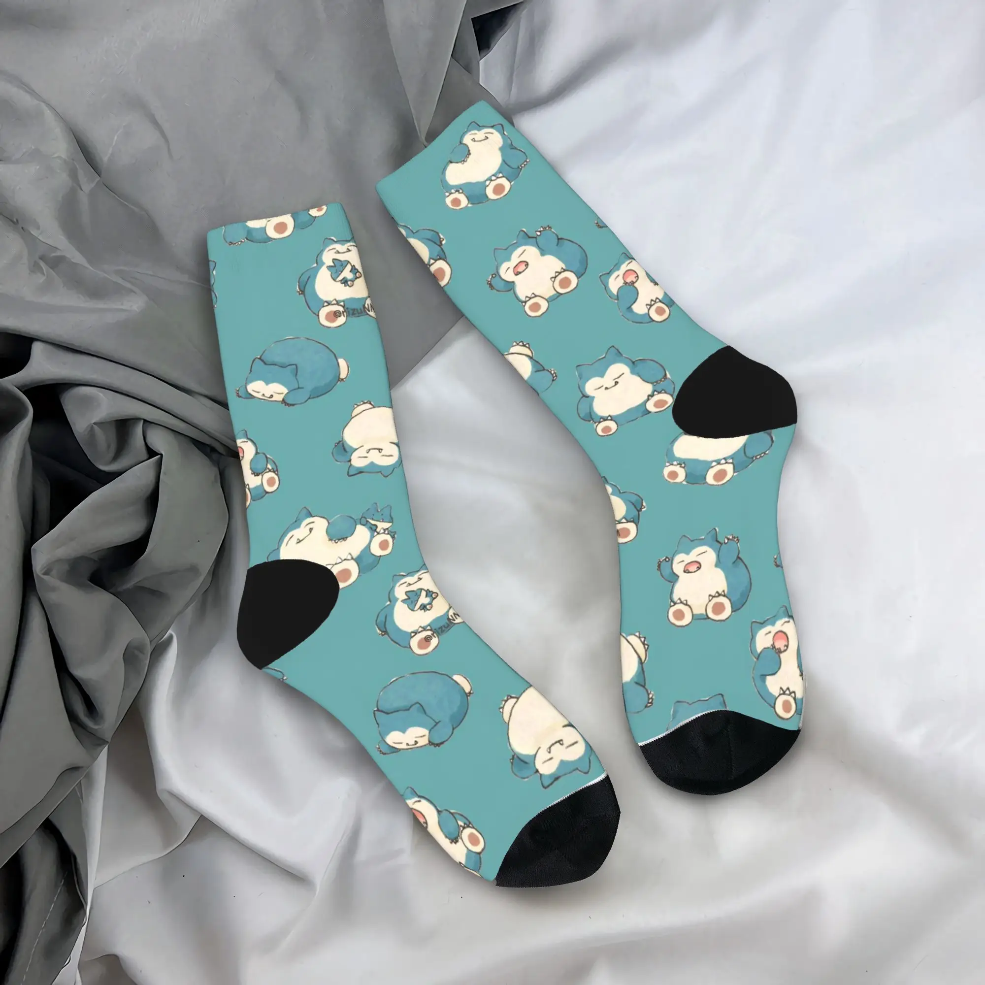 P-Pokemons غص الجوارب الرجال النساء البوليستر مضحك سعيد الجوارب الجدة الربيع الصيف الخريف الشتاء الأوسط أنبوب جوارب هدية