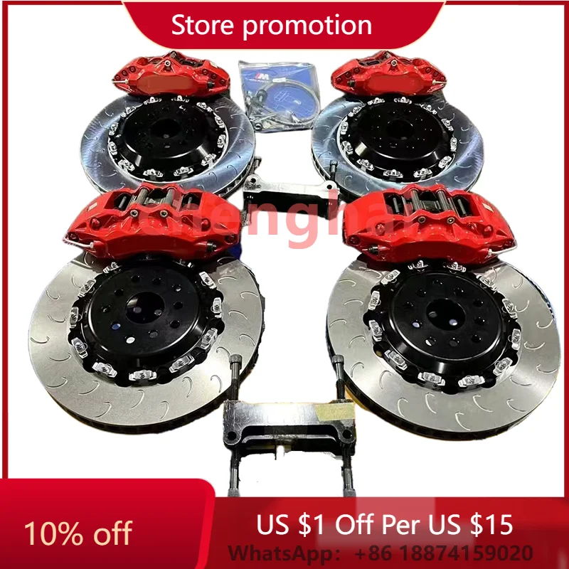 9040 Big Brake Kit 6 Pot Caliper  for 4707 Series Front Accessories Honda EP3 BMW F21 VW Golf GTI MK5 Mazda CX-9 Toyota