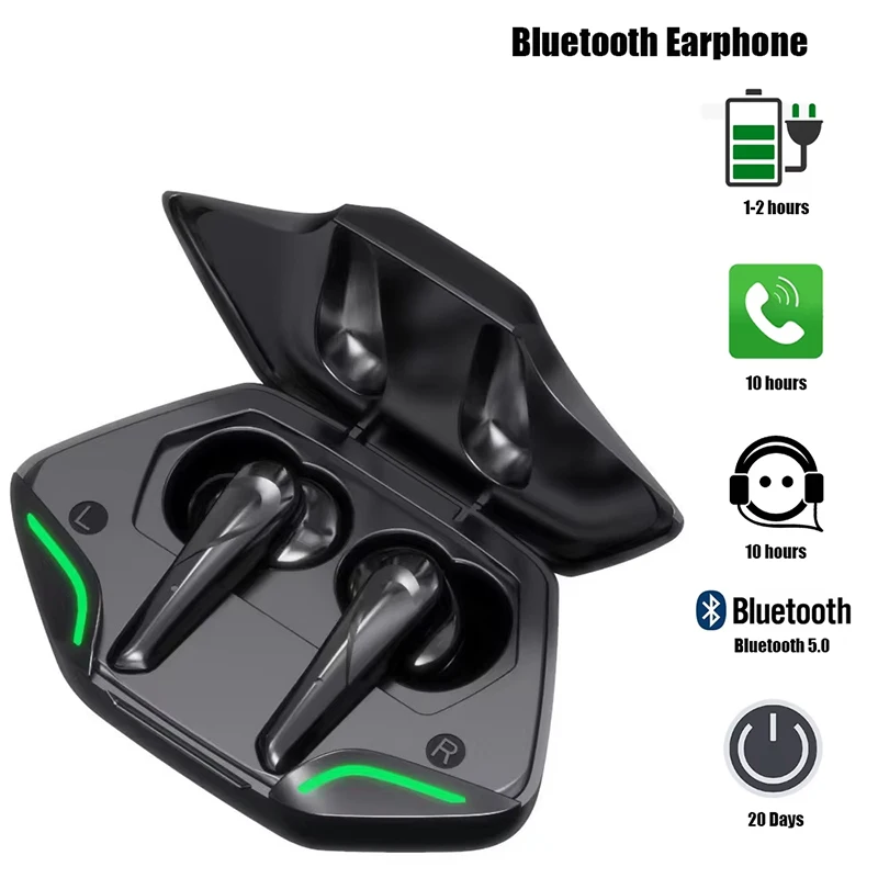 

TWS Bluetooth 5.0 Наушники Беспроводные наушники Спортивные наушники Игровая гарнитура Bluetooth-гарнитура с микрофоном для Xiaomi Samsung Huawei