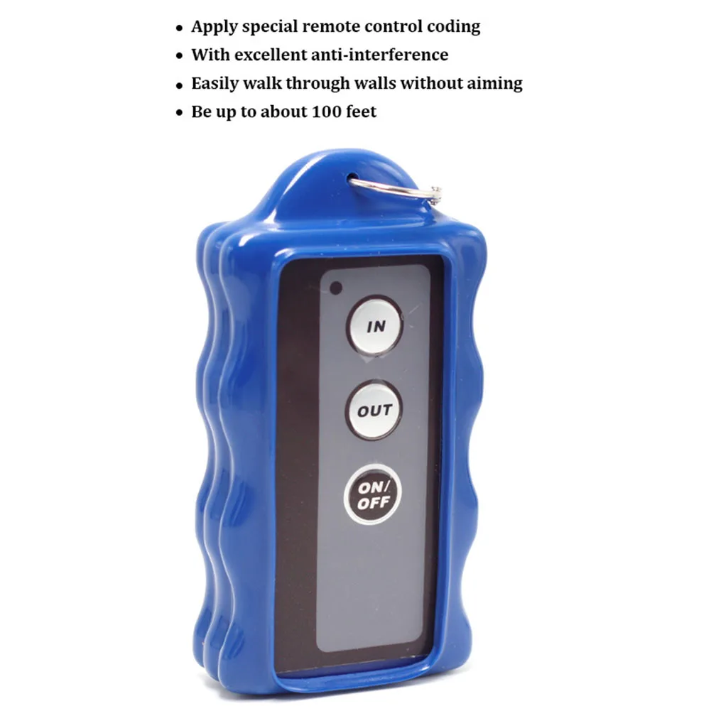For Winch Wireless Remote Control 12V 24V for For trucks SUVs UTVs 434MHz Frequency 75ft Operating Distance ABS