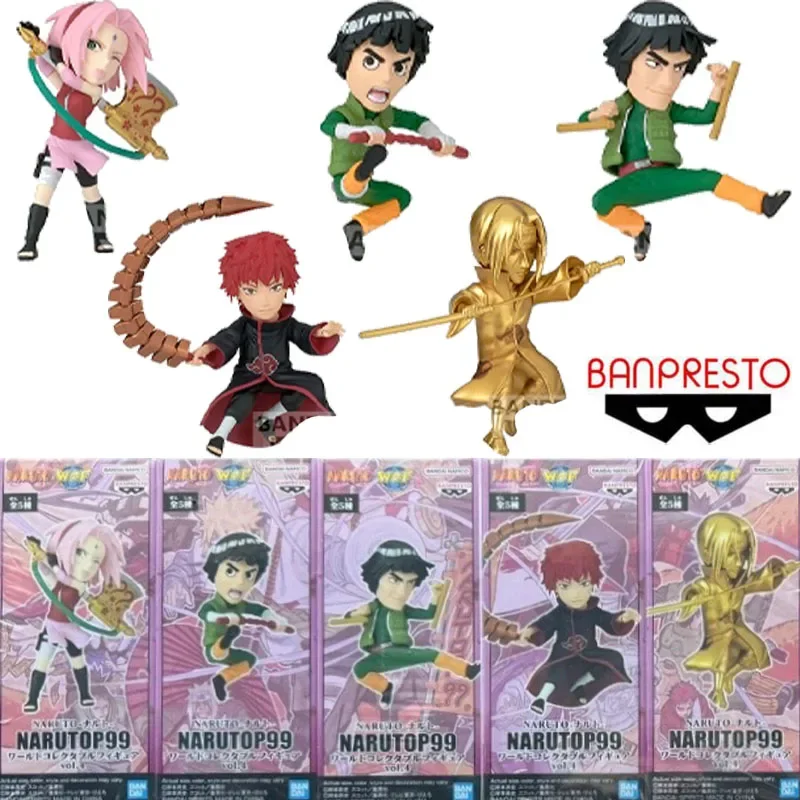 Bandai Original WCF4 NARUTO P99 Anime Figure Haruno Sakura Sasori Action Figure Toys For Boys Girls Kids Children Birthday Gifts