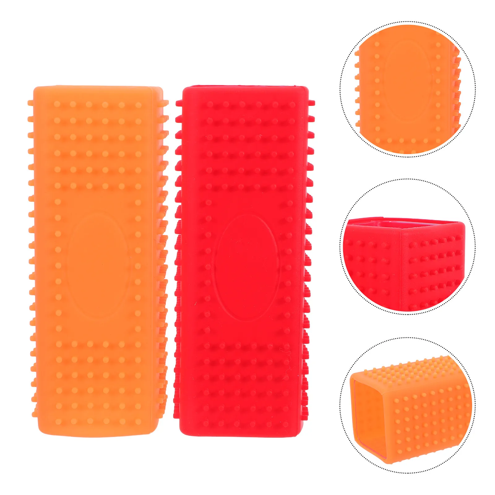 2Pcs Pet Hair Cleaner Portable Silicone Pet Hair Removal Tool for Sofa Carpet Car Upholstery Bedding Efficient Non-Damaging