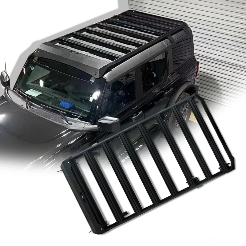 

High Quality Aluminum Alloy Roof Rack Platform Roof Basket for 4 Door 2021+