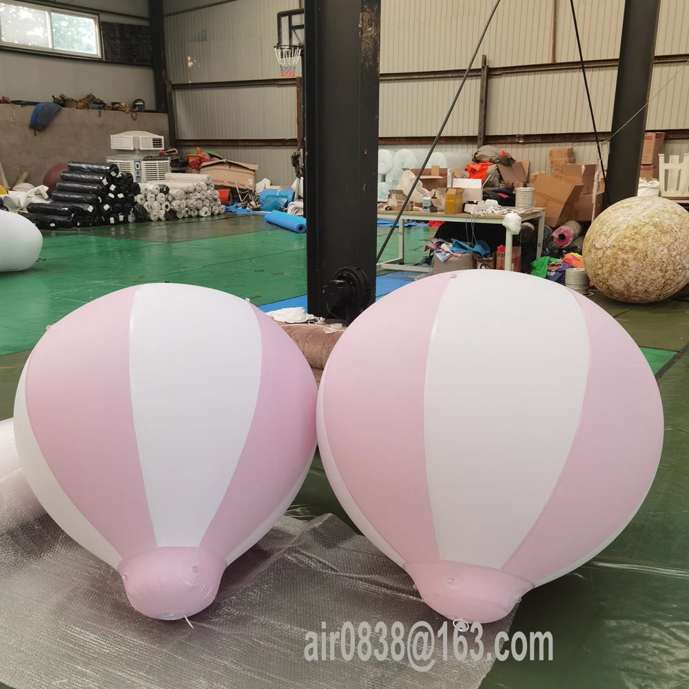 Giant PVC Hot Air Balloon Decorations Inflatable Baby Shower Party With Air Pump For Kids Outdoor Birthday Wedding Decoration