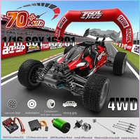 1:16 4WD RC Car 70KM/H High Speed Off-Road Cars 7.4V/3000mAh 2.4G Radio Remote Control Car Toys SCY 16201Brushless Racing Car