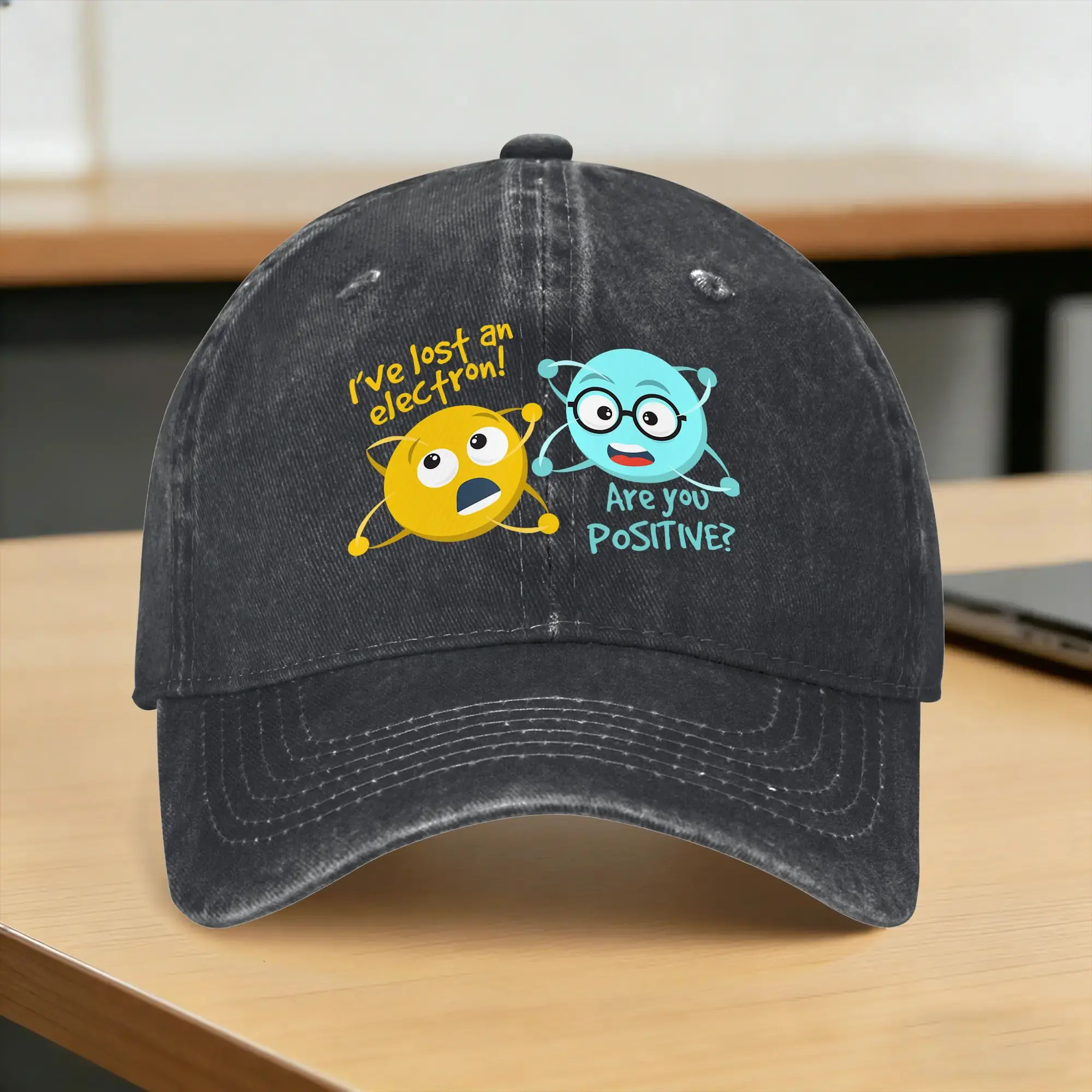 I Lost an Electron Are You Positive Chemistry Joke Casual Baseball Cap For Unisex Men Summer  Outdoor Gym Hip Hop Hats Gift Idea