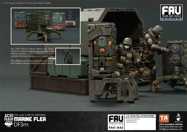 【MT】Acid Rain War FAV-A41 Maelstrom Trooper FAV-A42 MarineFlea DF3m 1/18 Action Figureรูปเครื่องประดับของขวัญ