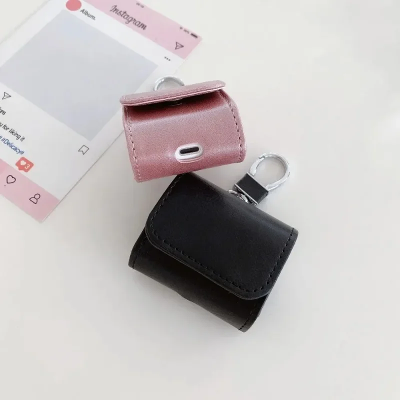 AirPods 4세대 보호 커버용 Apple Wireless용 소가죽 가죽 케이스, 1세대/2세대 풀랩 충격 방지 프로