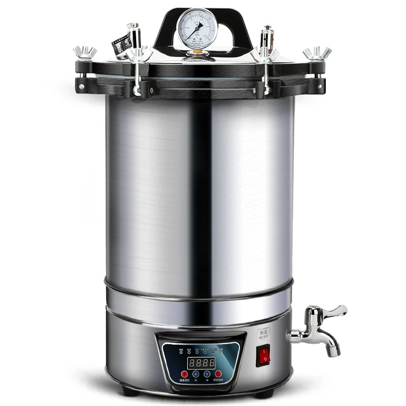 Stainless Steel Automatic Steam Sterilizer Autoclave Pot Laboratory Medical Vertical Sterilization Pot