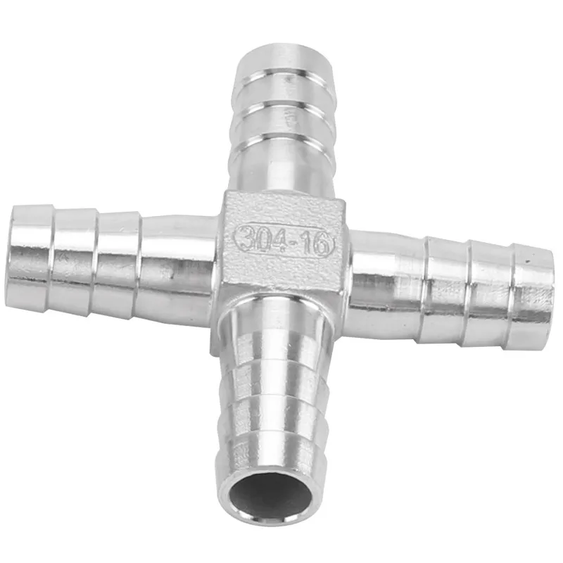 304 الفولاذ المقاوم للصدأ معبد رباعية الاتجاه المناسب عبر أربعة اتجاهات Greenhead انبوب ماء وصلة خرطوم محول الاتصال السريع #5