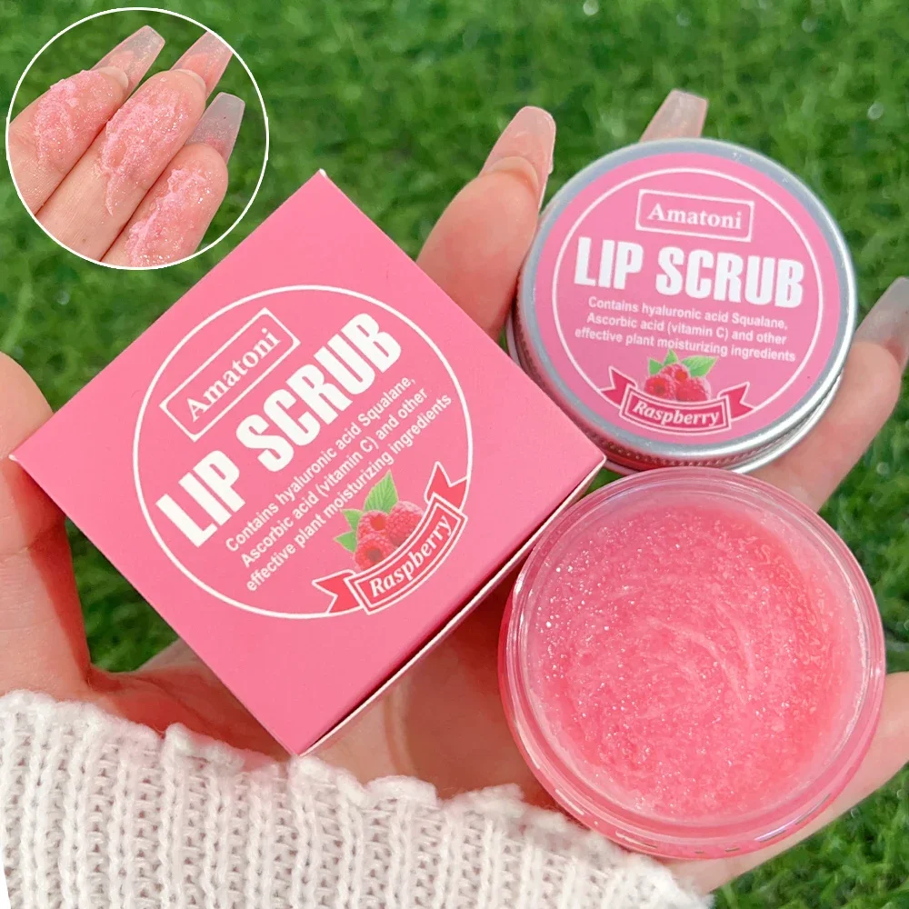 Dual Effect Scrub Lippen Masker Fruitsmaak Lip Scrub Hydraterende Voedende Exfoliërende Dode Huid Make-Up Verminderen Lippen Fijne Lijntjes