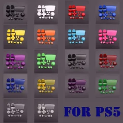 18 colores rojo negro azul blanco controlador de juego transparente teclas de botón cubierta de tapa de mango para Sony para accesorios de consola de juegos PS5