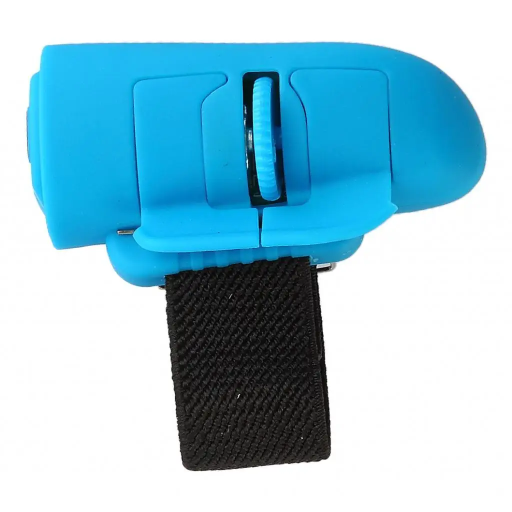 Mini Finger Mouse Wireless USB Optical Ring Mice for Laptop PC Blue