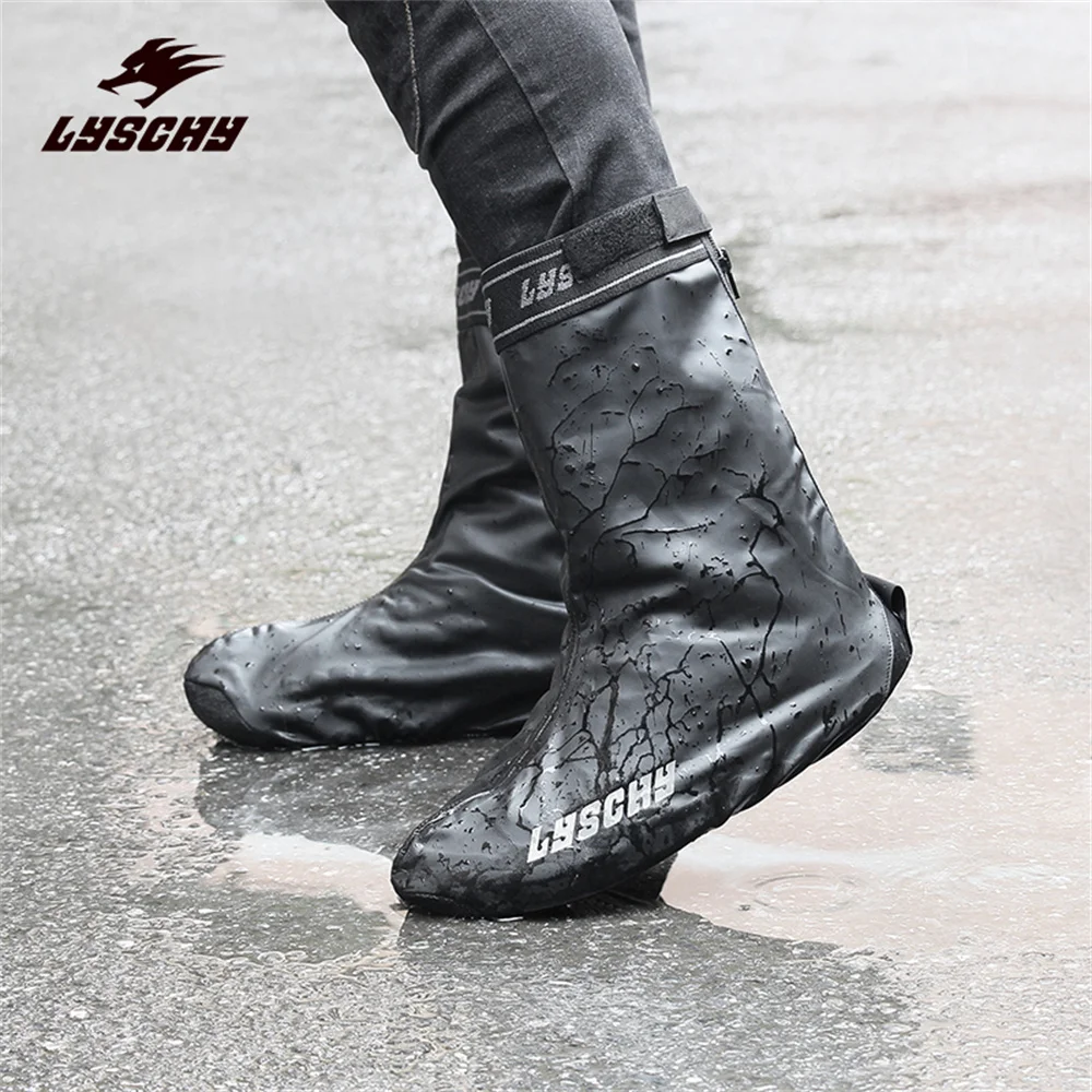 

Водонепроницаемые износостойкие мотоциклетные непромокаемые ботинки с высокой трубкой многоразовое Защитное снаряжение для мотоциклиста портативное складное сверхтонкое