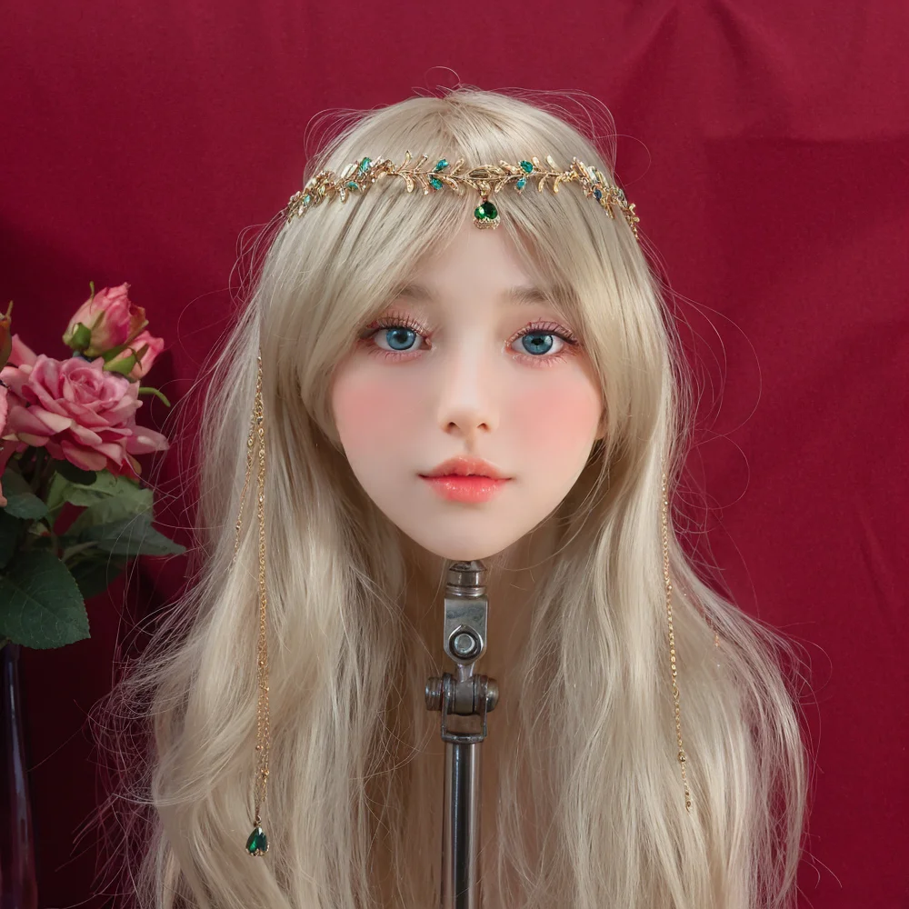 Realistic  Female Mannequin Head Only No Shoulder No Stand No Hair Accessories For Wig Styling Makeup Practice Jewelry Shooting