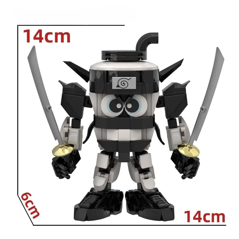 Figurine de cerveau TungTungTung Sahur Tralalelo Tralala, blocs de construction, armure de chasse, modèle Fusion, jouets d'ornements de bureau, en Stock