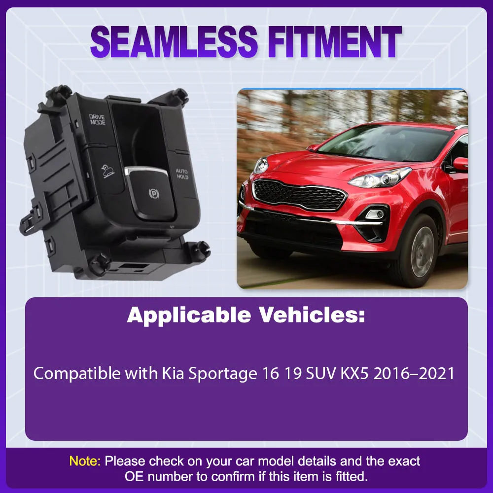 

Electronic Handbrake Switch Start-Stop Switch Automatic Parking Driving Mode Switch for Kia Sportage 16 19 SUV KX5 2016-2021