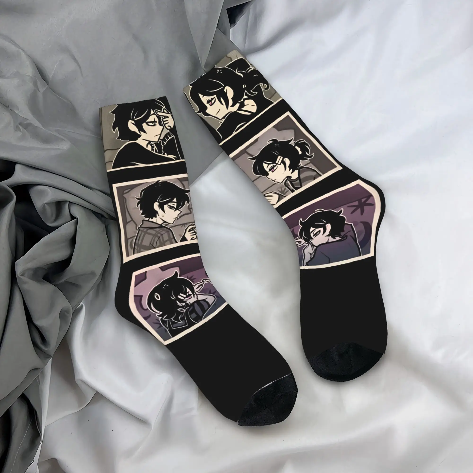 

Unisex Men Socks Anime The Coffin Of Andy And Leyley Stockings Winter Funny Breathable Socks Design Outdoor Anti Skid Socks
