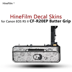 Hinefilm Skin for Canon R5 Mark II Battery Grip Decal Skin Wrap Film CF-R20EP Sticker R5ii Camera Battery Grip Skin Protector