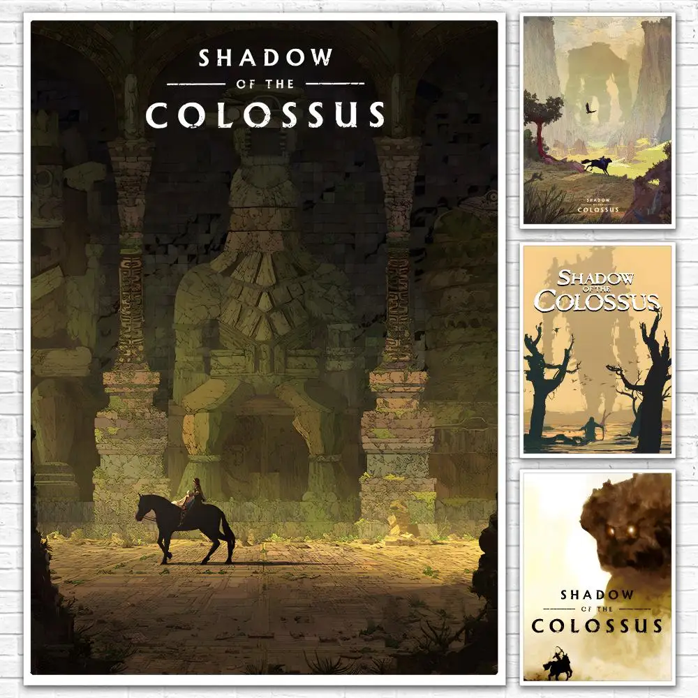 Painting Calligraphy Canvas Mural For Interior Walls Crease-Free Beautiful For Living Room Bedroom Game S-shadow Of The Colossus