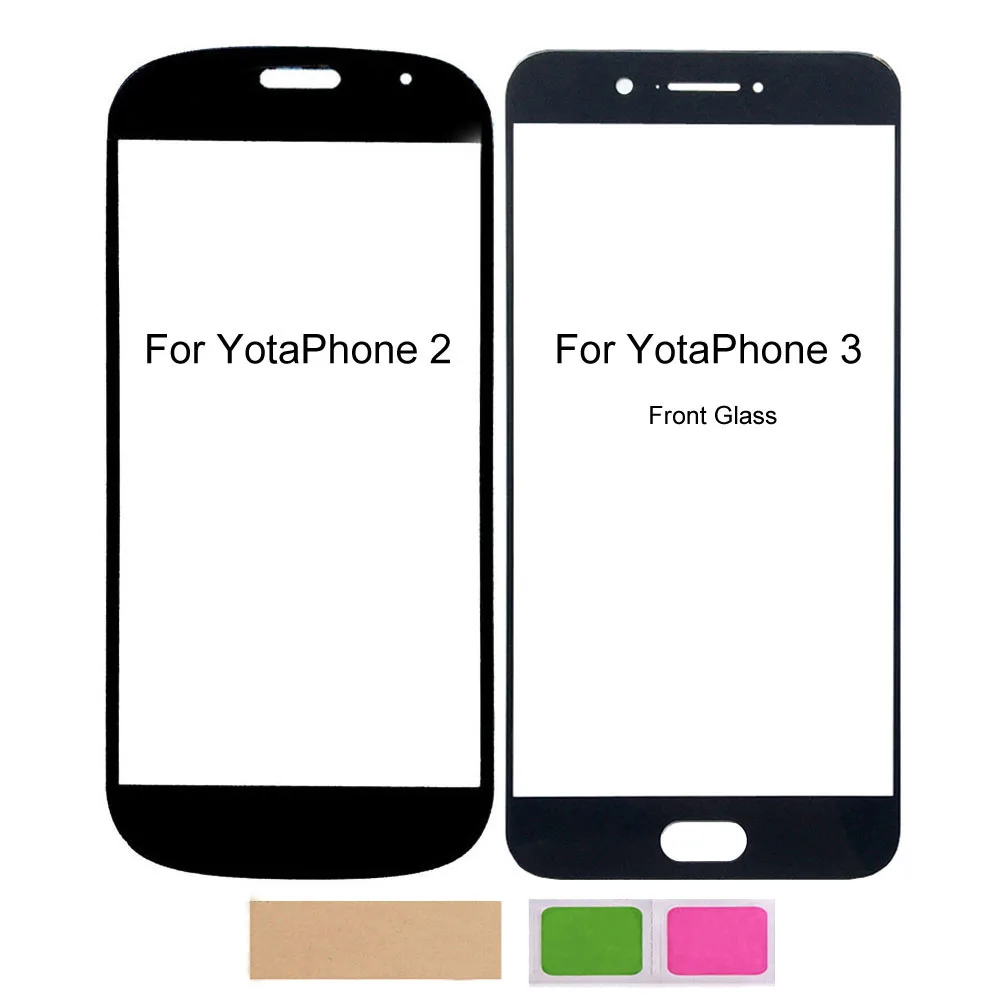 Панель сенсорного экрана Yota Phone 2 YD201, Yota Phone 3 Yota3, сменная передняя внешняя стеклянная панель