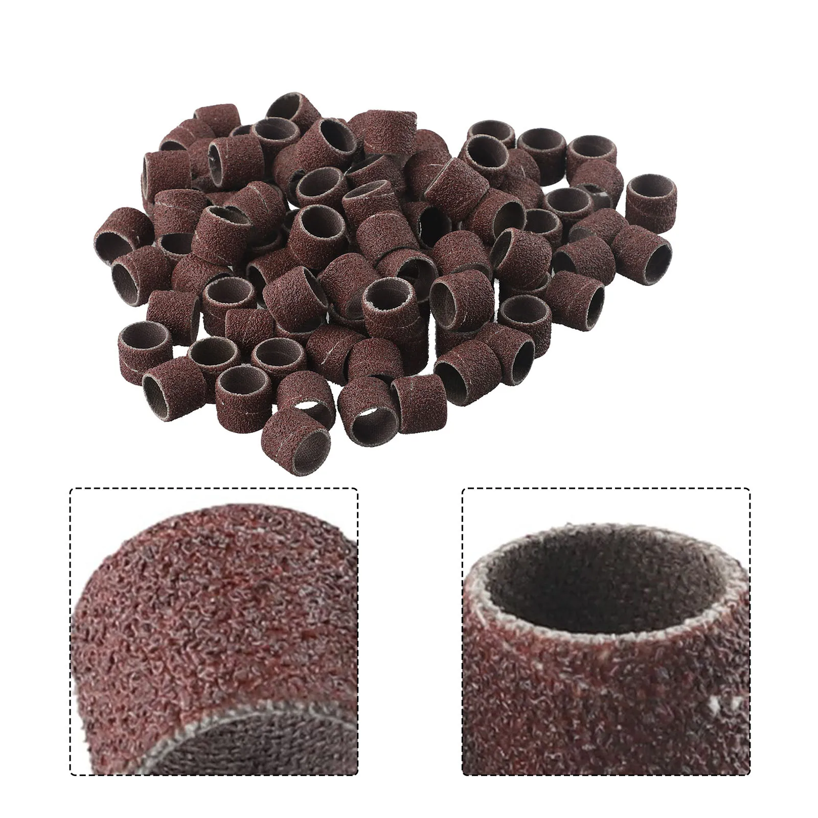 

Brand New High Quality Polishing Deburring Derusting Sanding Drum Kit 1/2 Inch 100pcs Sanding Bands Sleeves Set