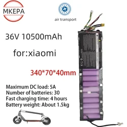 Li-ion Battery 36V 10500Ah 50km Suitable For MiJia M365 Scooter Batterypack,Electric Scooter, Waterproof Bluetooth Communication