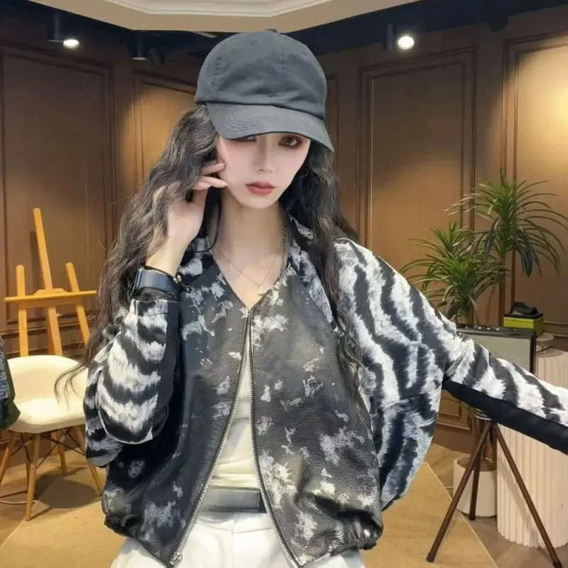 

Новая короткая стильная дизайнерская куртка из натуральной овчины Twilight Zebra Spring Haining на весну и осень, модная